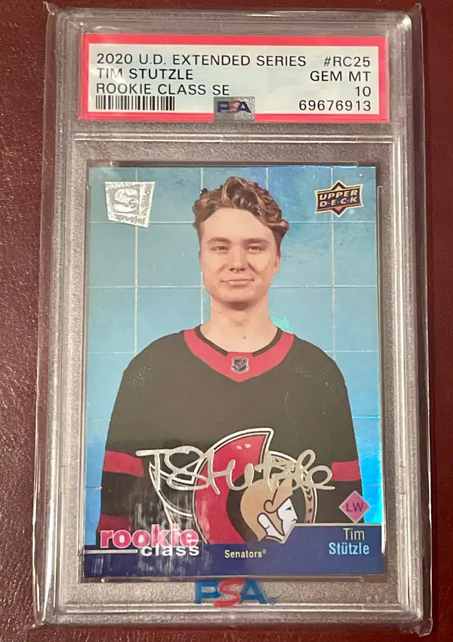 2020 UD extended series Tim Stutzle #RC25 PSA 10