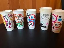 COLLECTIBLE VINTAGE 7-ELEVEN SLURPEE CUPS