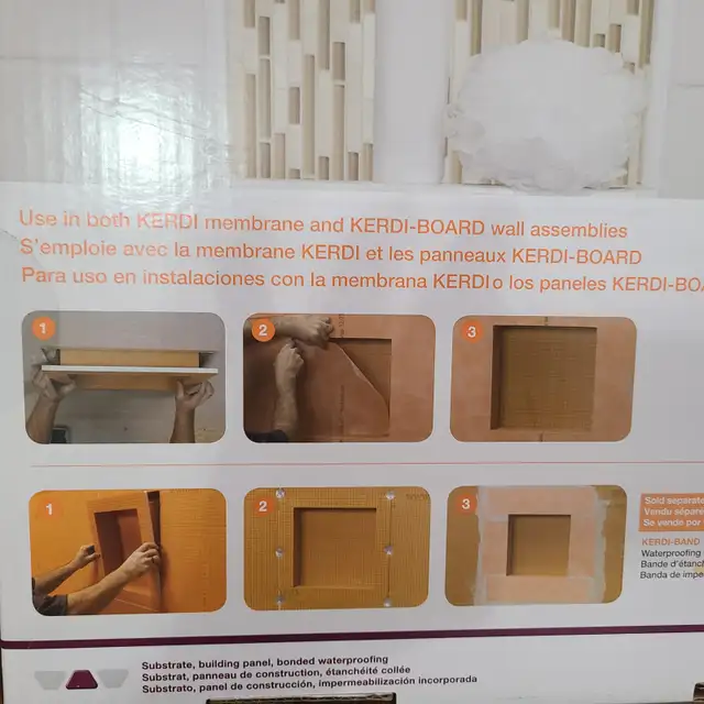 Schluter Kerdi Board 12'×20' Shower Nicha