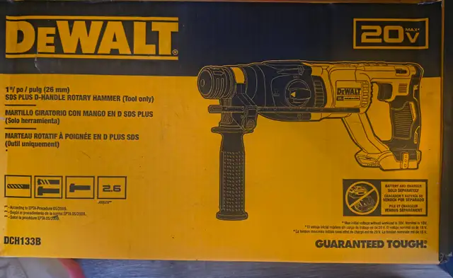BRAND NEW DeWALT DCH133B 20V Rotary Hammer
