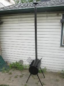 WOOD BURNING CAMP TENT ICE HUT STOVE WORKING CONDITION