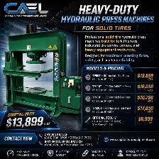 New CAEL Hydraulic Press Machines for Solid Tires (80T–200T)