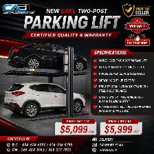 New CAEL Two Post Parking Lift –  Certified &Warranty &Finance