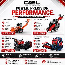 New CAEL Stump Grinders & Trenching Equipment  CERTIFIED & WARRA