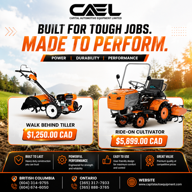 New CAEL Cultivators & Tillers