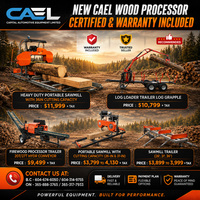 CAEL Wood Processor CERTIFIED & WARRANTY INCLUDED