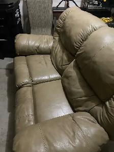 Leather love seat - Photo 4