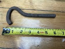 Antique Heavy Duty J-Hook Bolt !