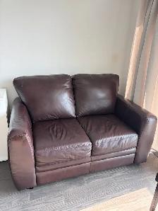 real leather loveseats for sale