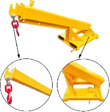 3T Mobile Crane Lifting Hoist Truss Jib Boom Hook 170056 - Photo 7