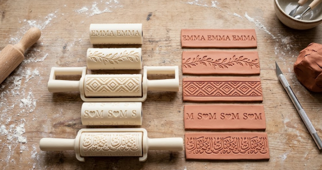 Custom Clay Texture Rollers - Any Name or Pattern - Ottawa Handm