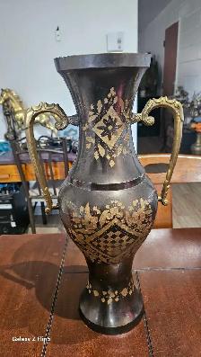 Lot de 2 Gros Brass/Laiton Vintage très Lourd - Photo 4