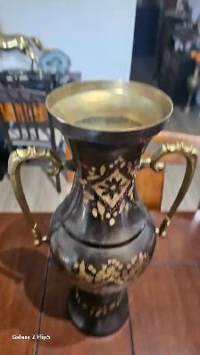 Lot de 2 Gros Brass/Laiton Vintage très Lourd - Photo 5