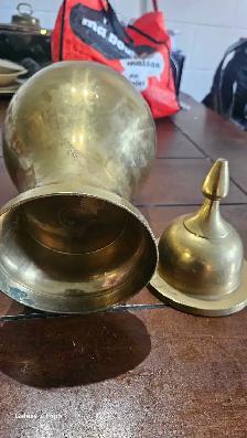 Lot de 2 Gros Brass/Laiton Vintage très Lourd - Photo 8