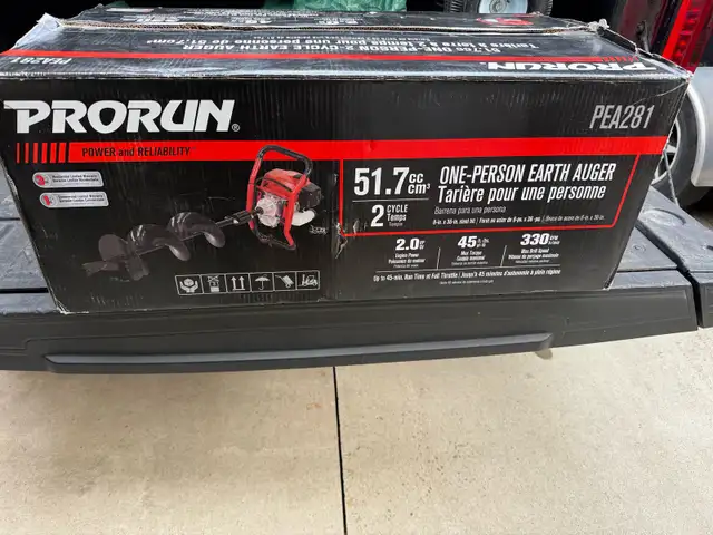 BRAND NEW PRORUN one-person EARTH AUGER