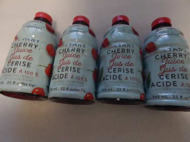 NEW, 100 % Tart Cherry Juice 32 oz. Bottles