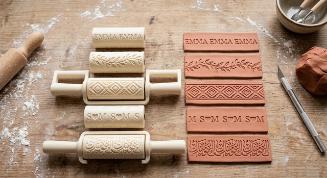 Custom Clay Texture Rollers — Any Name or Pattern — Ottawa Handm