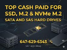 Top Cash Paid for Storage Drives – Bulk SSD, M.2 NVMe, SATA & SA
