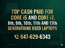 Wanted: Intel Core i5 & i7 Laptops (8th to 12th Gen) – Bulk Cash