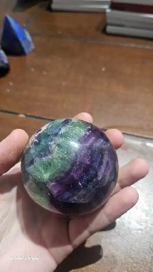Sphère de Fluorite minéraux - Photo 2