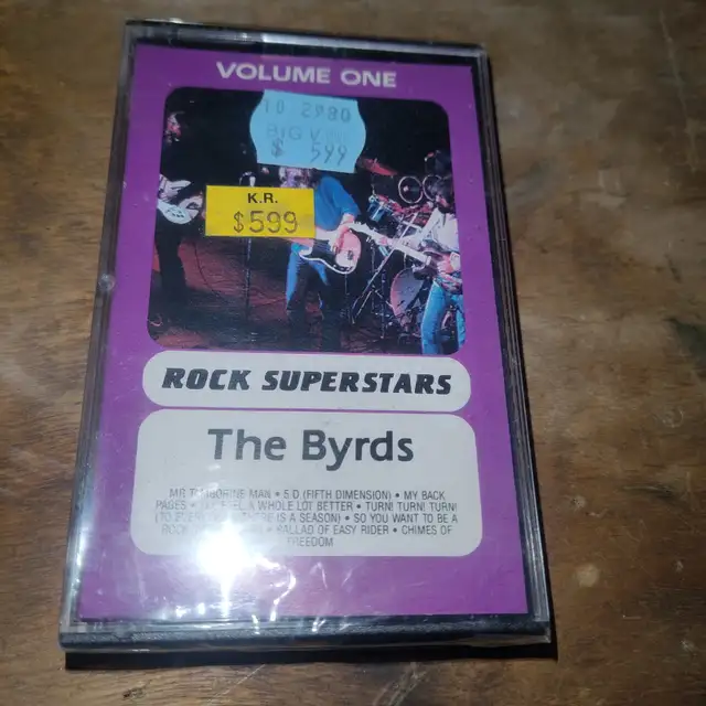 The Byrds cassette mint sealed $35