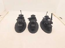 Warhammer 40k 3 Firstborn Space Marine Bikers Primed Black