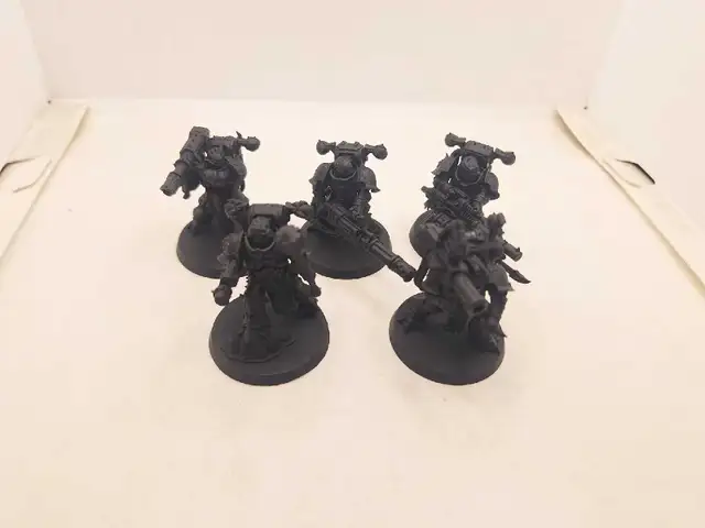Warhammer 40k Chaos Space Marine 5 Havocs Primed Black