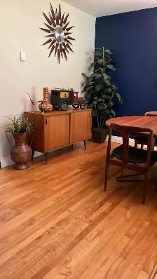 Mid century TEAK TECK buffet, bahut disques vinyles / Camion en