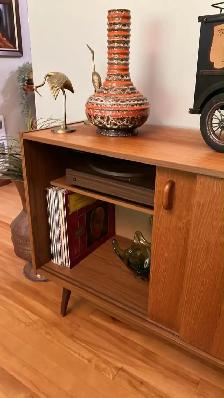 Mid century TEAK TECK buffet, bahut disques vinyles / Camion en - Photo 4