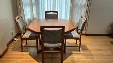 Mid century. TEAK TECK. Ensemble salle à manger. Table   2 rallo - Photo 3