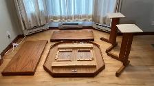 Mid century. TEAK TECK. Ensemble salle à manger. Table   2 rallo - Photo 9