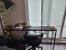 Long Table   Comfortable Office Chair   Floor Lamp – $100 OBO