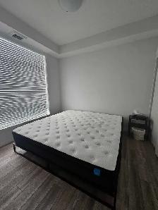 Quality King Mattress   Low-Profile Sturdy Light Bed Frame