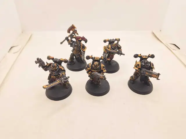 Warhammer 40k Five Black Legion Battle Ready Legionaries