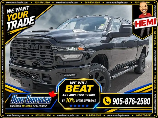 2026 RAM 2500 BLACK EXPRESS | 4X4 | 6.4 HEMI | 20S | STEPS | NAV