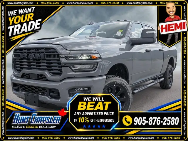 2026 RAM 2500 BLACK EXPRESS | 12 NAV | ADP CRZ | 6.4L | 5TH WL