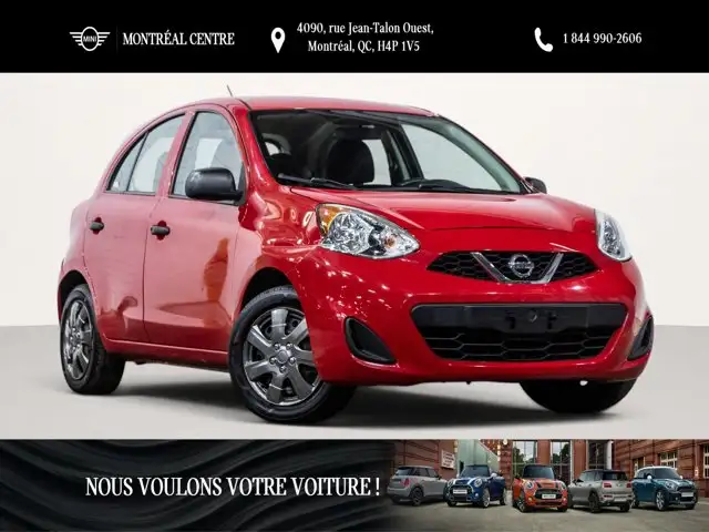 2015 Nissan Micra S | Transmission manuelle | Chauffe-moteur