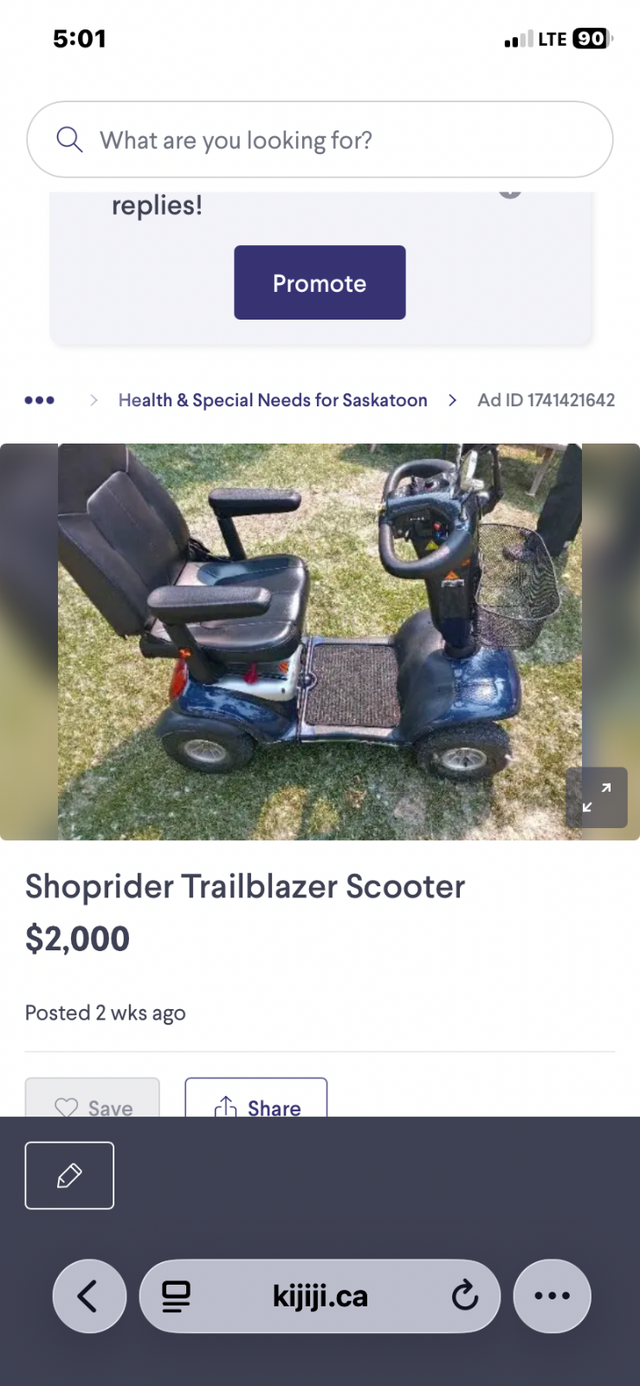 Trailblazer scooter.  Free
