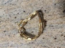 Gold Tone Link Bracelet - Photo 2