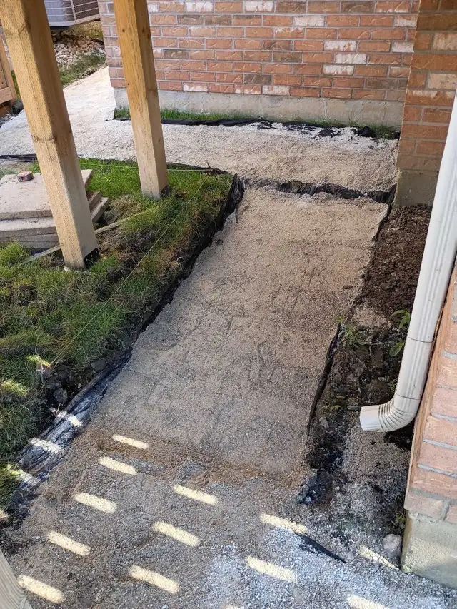 pavers/slabs and landscaping