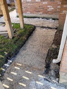 pavers/slabs and landscaping