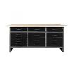 NEW BLACK 63″ METAL WORKBENCH TOOL WITH 15 DRAWERS GARAGE TC008A - Photo 5