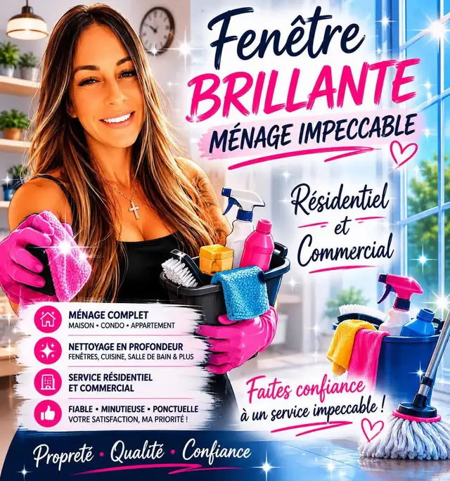 femme de ménage Laval et Rive Nord
