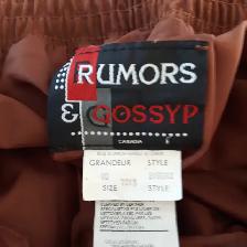 PANTALON NEUF SUÈDE BRUN DOUBLÉ GR10 FEM TAILLE ÉLASTIQUE $15.00 - Photo 2