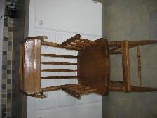 Vintage wooden baby highchair - Photo 3