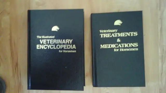 Hardcover Text Books:  Vet Encyclopedia/ Treatments & Medication