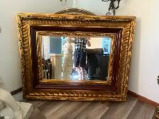large Italian gold gilded mirror