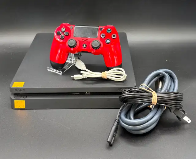 500gb Playstation 4 Console Complete with Red PS4 Controller