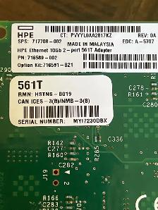 HPE Ethernet 10Gb 2-port 561T Adapter - Photo 3