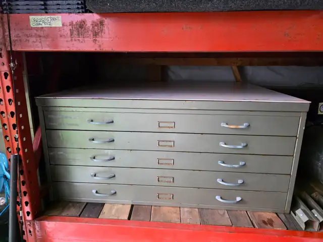 5 Drawers BluePrint Tool Storage Garage Organizer Cabinet 4 Legs